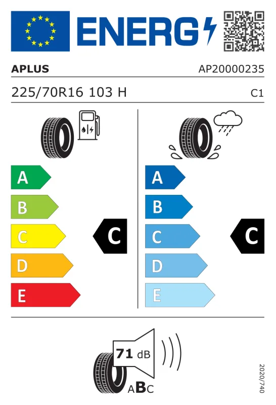 EU energiacímke - Aplus 225/70R16 103H PERFORMAX SUV/CUV 103H