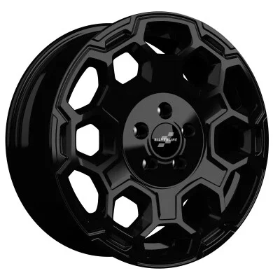 Silverline SL-102 44,5 könnyűfém kerékt. 7 x 17 / 5 x 112 ET44.5 CB66.6 Fekete