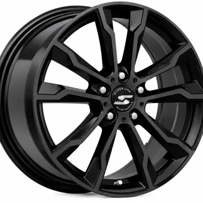 Silverline Omaha 33 könnyűfém kerékt. 7 x 18 / 5 x 108 ET33 CB65.1 Fekete