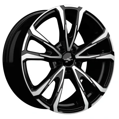 Silverline SL-101 35 BP könnyűfém kerékt. 7.5 x 18 / 5 x 114.3 ET35 CB60.1 Fekete polír