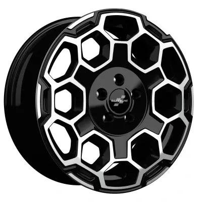 Silverline SL-102 45 BP könnyűfém kerékt. 7 x 17 / 5 x 114.3 ET45 CB66.1 Fekete polír